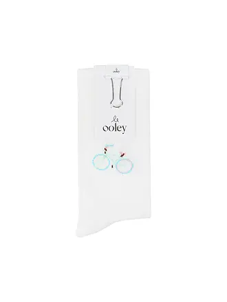 OOLEY | Calcetines ICON Bike blanco |
